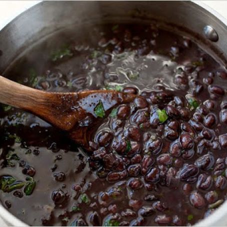 SIMMERED BLACK BEANS